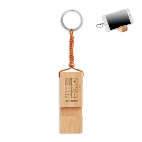 Bamboo Keychain | Phone stand - Image 1